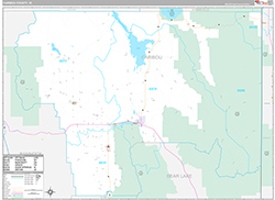 Caribou County Wall Map Premium Style 2026