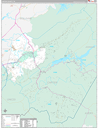 Carter County Wall Map Premium Style 2026