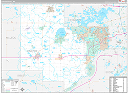 Carver County Wall Map Premium Style 2026