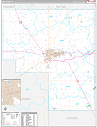 Cass County Wall Map Premium Style 2026