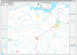 Cass County Wall Map Premium Style 2026