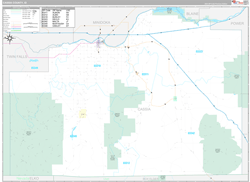 Cassia County, ID Wall Map Premium Style 2023