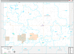 Cavalier County Wall Map Premium Style 2026