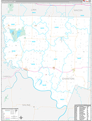 Chariton County Wall Map Premium Style 2026