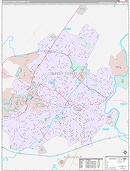 CharlottesvilleCounty, VA Wall Map Premium Style 2026