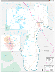 Charlton County Wall Map Premium Style 2026