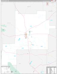 Chaves County, NM Wall Map Premium Style 2024
