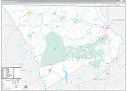 Chesterfield County Wall Map Premium Style 2026