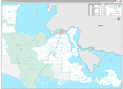 Chippewa County Wall Map Premium Style 2026