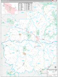 Clarion County, PA Wall Map Premium Style 2026