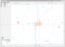 Clarke County, IA Zip Code Map