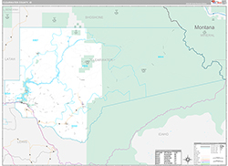 Clearwater County Wall Map Premium Style 2026