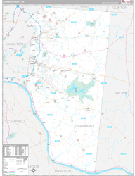 Clermont County, OH Zip Code Map