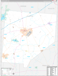Clinton County, OH Zip Code Map