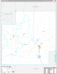 Coal County Wall Map Premium Style 2026