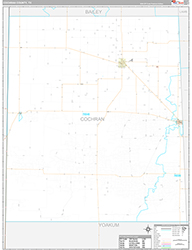 Cochran County Wall Map Premium Style 2026