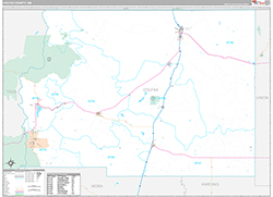 Colfax County Wall Map Premium Style 2026