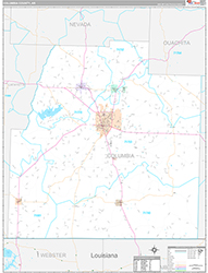 Columbia County Wall Map Premium Style 2026