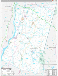 Columbia County Wall Map Premium Style 2026