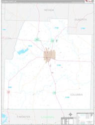 Columbia County, AR Zip Code Map