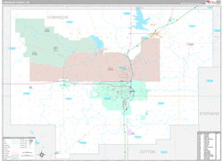 Comanche County, OK Zip Code Map