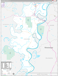 Concordia County Wall Map Premium Style 2026