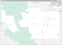Conejos County, CO Zip Code Map