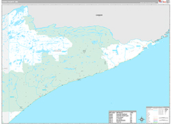Cook County Wall Map Premium Style 2026