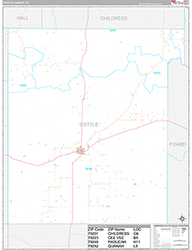 Cottle County Wall Map Premium Style 2026