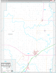 Craig County Wall Map Premium Style 2026
