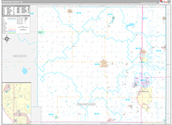 Crawford County Wall Map Premium Style 2026