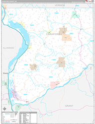 Crawford County Wall Map Premium Style 2026