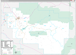 Crook County Wall Map Premium Style 2026