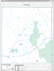Crook County Wall Map Premium Style 2026