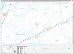 Cumberland County Wall Map Premium Style 2026
