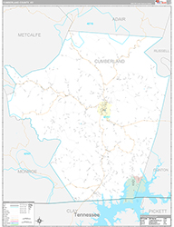 Cumberland County Wall Map Premium Style 2026