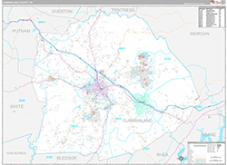 Cumberland County Wall Map Premium Style 2026