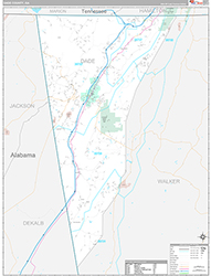 Dade County Wall Map Premium Style 2026