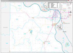 Dakota County Wall Map Premium Style 2026