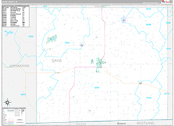 Davis County Wall Map Premium Style 2026