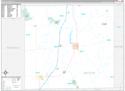 Decatur County, IA Wall Map Premium Style 2024