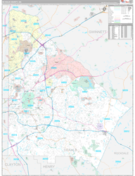 Dekalb Premium<br>Wall Map