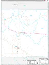 Dickens County Wall Map Premium Style 2026