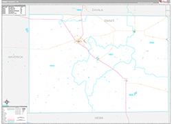 Dimmit County Wall Map Premium Style 2026