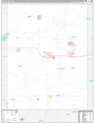 Dodge County, MN Wall Map Premium Style 2024