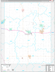 Dodge County, MN Wall Map Premium Style 2026