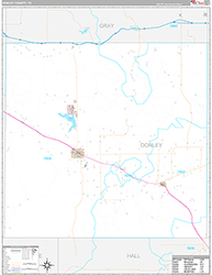 Donley County Wall Map Premium Style 2026