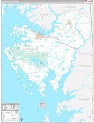 Dorchester County Wall Map Premium Style 2026