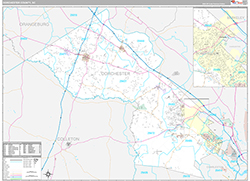 Dorchester County Wall Map Premium Style 2026