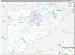 Douglas County Wall Map Premium Style 2026